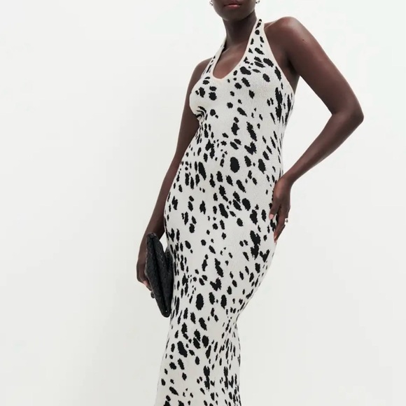 Reformation parry cotton knit halter dress - Picture 3 of 5